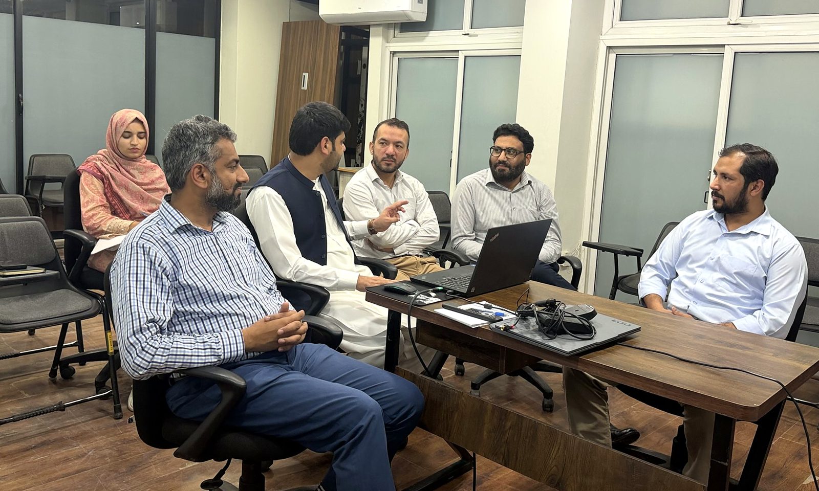 MetaPi team members in a planning meeting